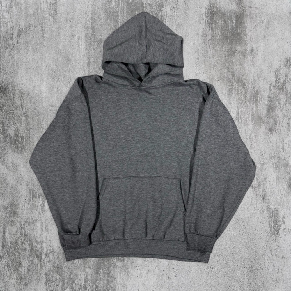 Vintage Speedy Grey Blank Essential Hoodie Men's Large Made In USA